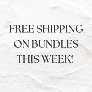 Free Shipping On Bundles!!